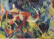 Franz Marc, Deer in flower garden